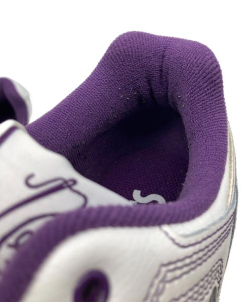 asics（アシックス）asics (アシックス) Needles (ニードルズ) ローカットスニーカー ホワイト×パープル サイズ:26の古着・服飾アイテム