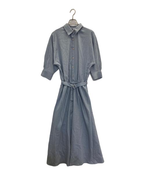 CADUNE（カデュネ）CADUNE (カデュネ) セミフレアワンピース ブルー サイズ:36の古着・服飾アイテム