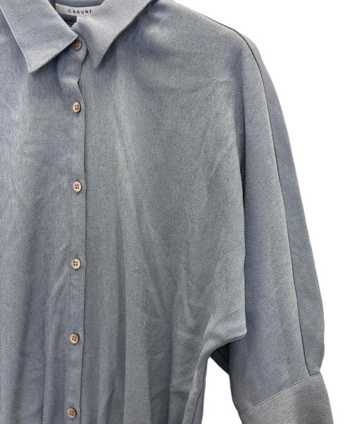 CADUNE（カデュネ）CADUNE (カデュネ) セミフレアワンピース ブルー サイズ:36の古着・服飾アイテム