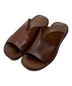 bradorブラドール）の古着「レザーサンダル」｜ブラウン