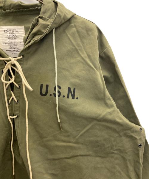 Maden Workwear（メイデンワークウェアー）Maden Workwear (メイデンワークウェアー) デッキパーカー オリーブ サイズ:Ⅿの古着・服飾アイテム