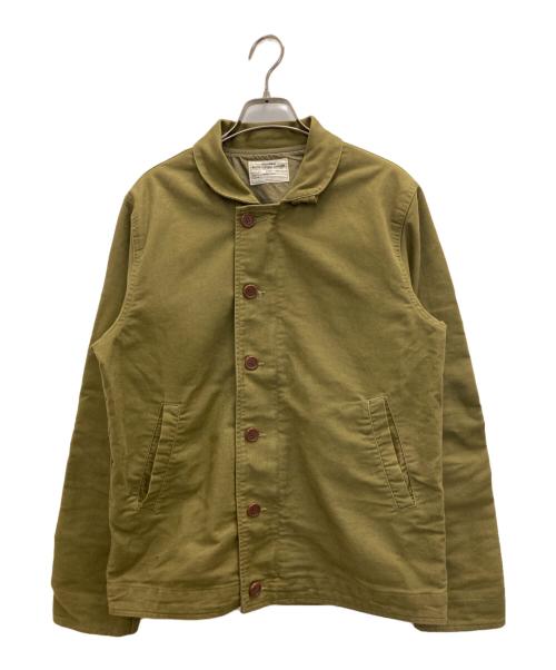 OKONKWO（オコンクウォ）OKONKWO (オコンクウォ) モールスキンジャケット オリーブ サイズ:Sの古着・服飾アイテム