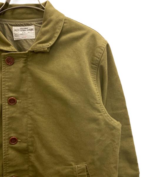 OKONKWO（オコンクウォ）OKONKWO (オコンクウォ) モールスキンジャケット オリーブ サイズ:Sの古着・服飾アイテム