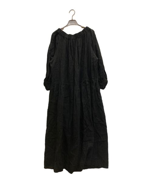 Col Pierrot（コルピエロ）Col Pierrot (コルピエロ) リネンワンピース ブラック サイズ:表記なしの古着・服飾アイテム