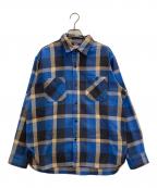SUGAR CANEシュガーケーン）の古着「TWILL CHECK WORK SHIRT」｜ブルー
