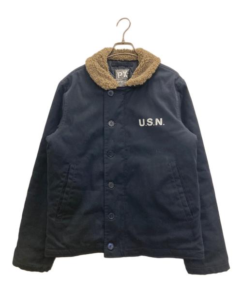 AVIREX（アヴィレックス）AVIREX (アヴィレックス) N－1 デッキジャケット ネイビー サイズ:Ⅿの古着・服飾アイテム