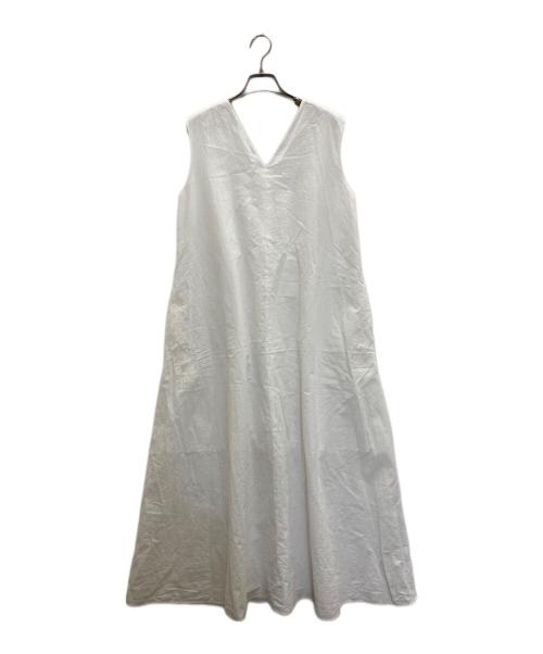 BEIGE（ベイジ）BEIGE (ベイジ) コットンN/S OP ホワイト サイズ:4の古着・服飾アイテム