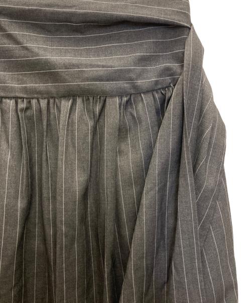 ARPEGE STORY（アルページュストーリー）Arpege story (アルページュストーリー) ハイウエストリボンコクーンスカート グレー サイズ:Ⅿの古着・服飾アイテム