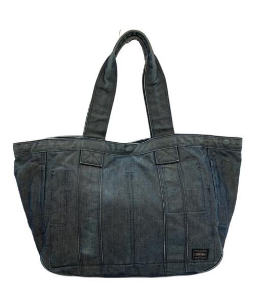 PORTER（ポーター）PORTER (ポーター) DEEPER TOTE BAG インディゴの古着・服飾アイテム