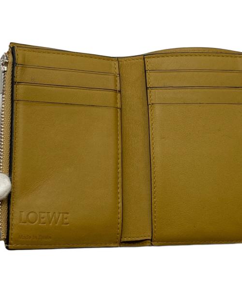 LOEWE（ロエベ）LOEWE (ロエベ) バーティカルスモールウォレット ブラウン×ブルーの古着・服飾アイテム