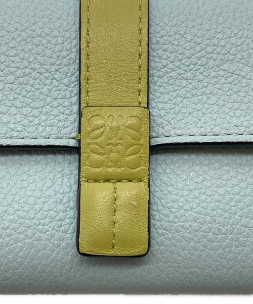 LOEWE（ロエベ）LOEWE (ロエベ) バーティカルスモールウォレット ブラウン×ブルーの古着・服飾アイテム