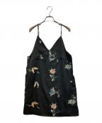 Omekashiオメカシ）の古着「レイヤードキャミチュニック」｜ブラック