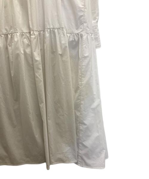 machatt（マチャット）machatt (マチャット) フリルティアードシャツワンピース ホワイト サイズ:FREEの古着・服飾アイテム