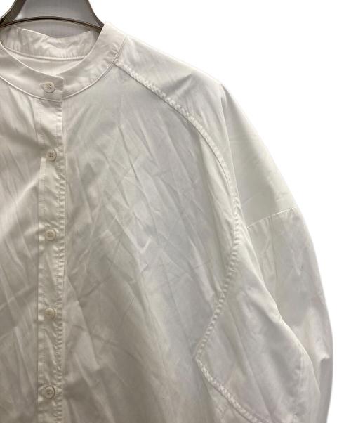 machatt（マチャット）machatt (マチャット) スタンドカラーシャツ ホワイト サイズ:FREEの古着・服飾アイテム