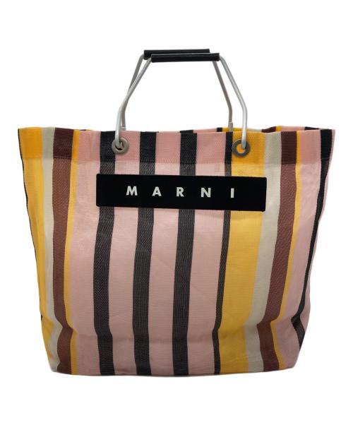 MARNI（マルニ）MARNI (マルニ) フラワーカフェトートバッグ ピンクの古着・服飾アイテム