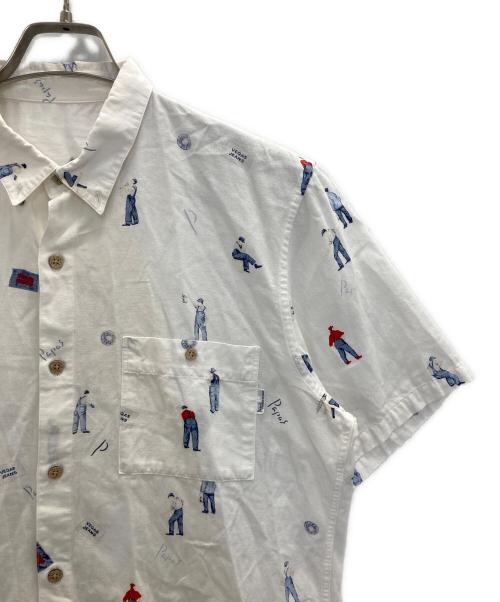 PAPAS（パパス）PAPAS (パパス) 半袖シャツ ホワイト サイズ:Mの古着・服飾アイテム