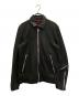 nano・universe（ナノ・ユニバース）の古着「シングルライダースジャケット」｜ブラック