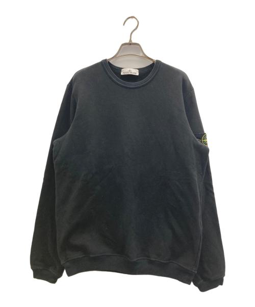 STONE ISLAND（ストーンアイランド）STONE ISLAND (ストーンアイランド) ロゴワッペン クルーネックスウェット ブラック サイズ:Ⅿの古着・服飾アイテム