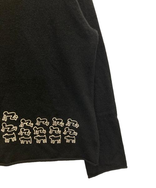 COMME des GARCONS（コムデギャルソン）COMME des GARCONS (コムデギャルソン) Keith Haring (キースヘリング) カシミヤニット ブラック サイズ:Ⅿの古着・服飾アイテム