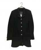 VERSACE BLUE JEANSベルサーチブルージーンズ）の古着「メデューサボタンジャケット」｜ブラック