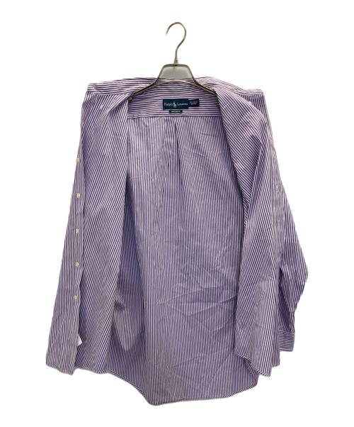 POLO RALPH LAUREN（ポロ・ラルフローレン）POLO RALPH LAUREN (ポロ・ラルフローレン) ストライプシャツ パープル サイズ:16 1/2の古着・服飾アイテム