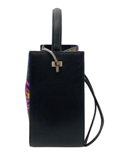 3.1 phillip lim（スリーワンフィリップリム）3.1 phillip lim (スリーワンフィリップリム) フローラルプリント2WAYチェーンショルダーバッグ ブラックの古着・服飾アイテム