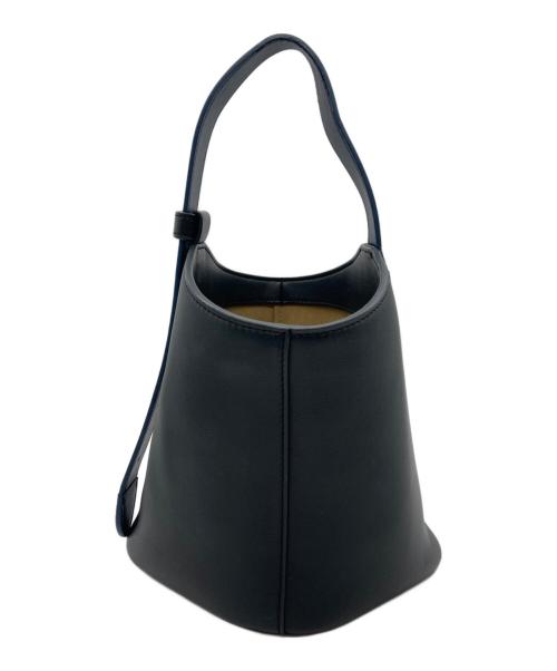 VASIC（ヴァジック）VASIC (ヴァジック) バケツ型バイカラートートバッグ ブラック×ネイビーの古着・服飾アイテム