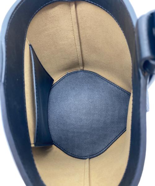 VASIC（ヴァジック）VASIC (ヴァジック) バケツ型バイカラートートバッグ ブラック×ネイビーの古着・服飾アイテム