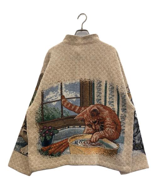 SUGAR STREET WEAVERS（シュガーストリートウェーバーズ）sugar street weavers (シュガーストリートウェーバーズ) ゴブランジャケット ベージュ サイズ:Ⅼの古着・服飾アイテム