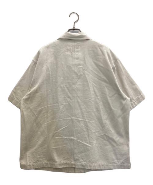 MHL（エムエイチエル）MHL (エムエイチエル) FADED COTTON ROUGH TWILLシャツ ホワイト サイズ:Ⅿの古着・服飾アイテム