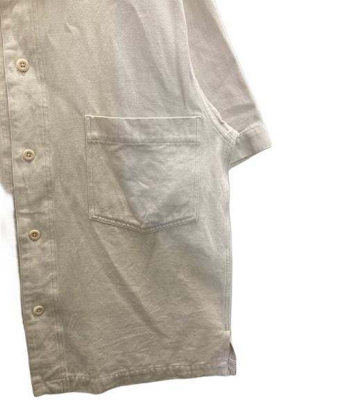 MHL（エムエイチエル）MHL (エムエイチエル) FADED COTTON ROUGH TWILLシャツ ホワイト サイズ:Ⅿの古着・服飾アイテム