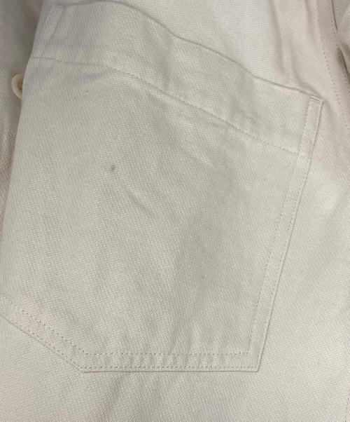 MHL（エムエイチエル）MHL (エムエイチエル) FADED COTTON ROUGH TWILLシャツ ホワイト サイズ:Ⅿの古着・服飾アイテム
