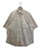 AURALEEオーラリー）の古着「WASHED FINX TWILL HALF SLEEVED BIG SHIRTS」｜ピンク