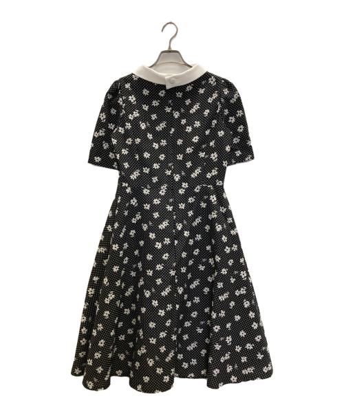 M'S GRACY（エムズグレイシー）M'S GRACY (エムズグレイシー) お花ドット柄ワンピース ブラック サイズ:38の古着・服飾アイテム