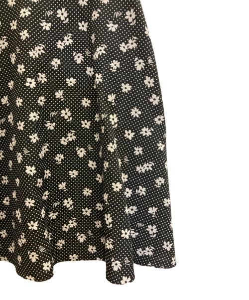 M'S GRACY（エムズグレイシー）M'S GRACY (エムズグレイシー) お花ドット柄ワンピース ブラック サイズ:38の古着・服飾アイテム