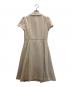 M'S GRACY (エムズグレイシー) 花ボタン付き正統派ワンピース ベージュ サイズ:38：17000円