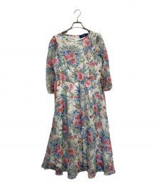 M'S GRACY（エムズグレイシー）の古着「花柄ワンピース」｜ホワイト