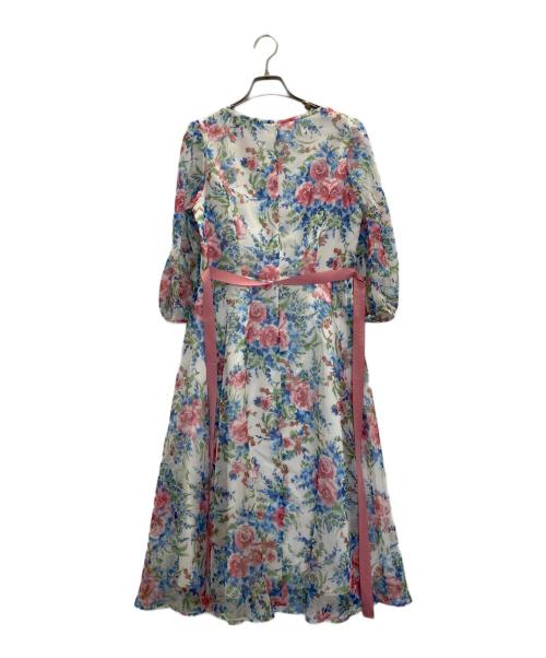 M'S GRACY（エムズグレイシー）M'S GRACY (エムズグレイシー) 花柄ワンピース ホワイト サイズ:38の古着・服飾アイテム