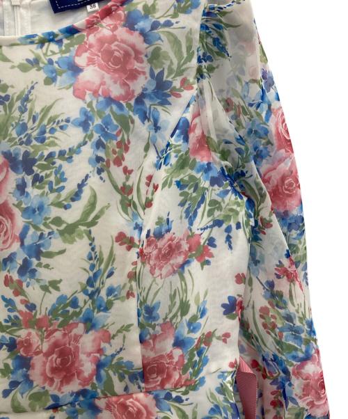 M'S GRACY（エムズグレイシー）M'S GRACY (エムズグレイシー) 花柄ワンピース ホワイト サイズ:38の古着・服飾アイテム