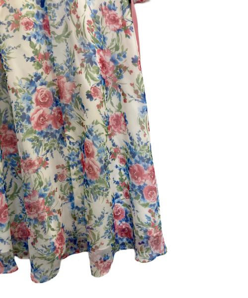 M'S GRACY（エムズグレイシー）M'S GRACY (エムズグレイシー) 花柄ワンピース ホワイト サイズ:38の古着・服飾アイテム