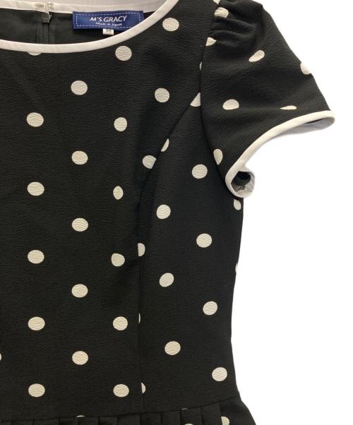 M'S GRACY（エムズグレイシー）M'S GRACY (エムズグレイシー) サマードットドレス ブラック サイズ:38の古着・服飾アイテム