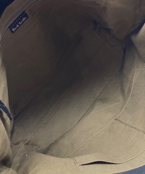 PAUL SMITH（ポールスミス）Paul Smith (ポールスミス) レザーメッセンジャーバッグ ブラックの古着・服飾アイテム