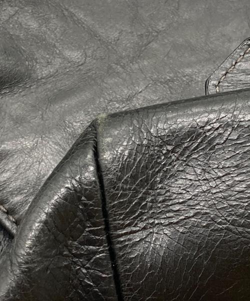 PAUL SMITH（ポールスミス）Paul Smith (ポールスミス) レザーメッセンジャーバッグ ブラックの古着・服飾アイテム