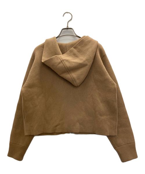 theory（セオリー）theory (セオリー) カシミア混 ジップアップ ニットパーカー ブラウン サイズ:Sの古着・服飾アイテム
