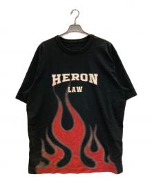 HERON PRESTON（ヘロンプレストン）の古着「Law Flames Tee」｜ブラック