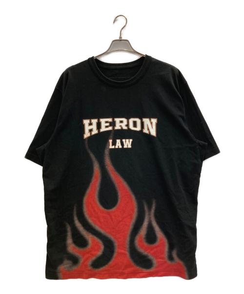HERON PRESTON（ヘロンプレストン）HERON PRESTON (ヘロンプレストン) Law Flames Tee ブラック サイズ:XXLの古着・服飾アイテム