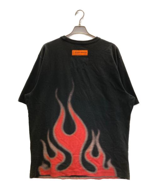HERON PRESTON（ヘロンプレストン）HERON PRESTON (ヘロンプレストン) Law Flames Tee ブラック サイズ:XXLの古着・服飾アイテム