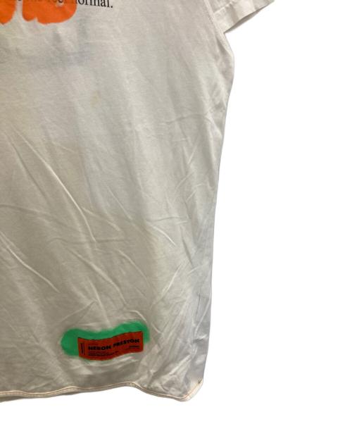 HERON PRESTON（ヘロンプレストン）HERON PRESTON (ヘロンプレストン) SPRAY T-shirt ホワイト サイズ:Mの古着・服飾アイテム
