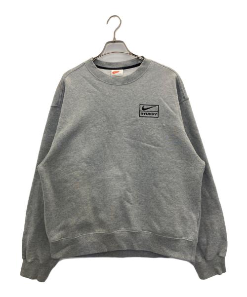 NIKE（ナイキ）NIKE (ナイキ) stussy (ステューシー) NRG BR Crew Fleece グレー サイズ:Sの古着・服飾アイテム