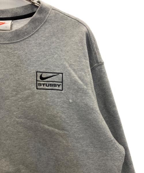 NIKE（ナイキ）NIKE (ナイキ) stussy (ステューシー) NRG BR Crew Fleece グレー サイズ:Sの古着・服飾アイテム